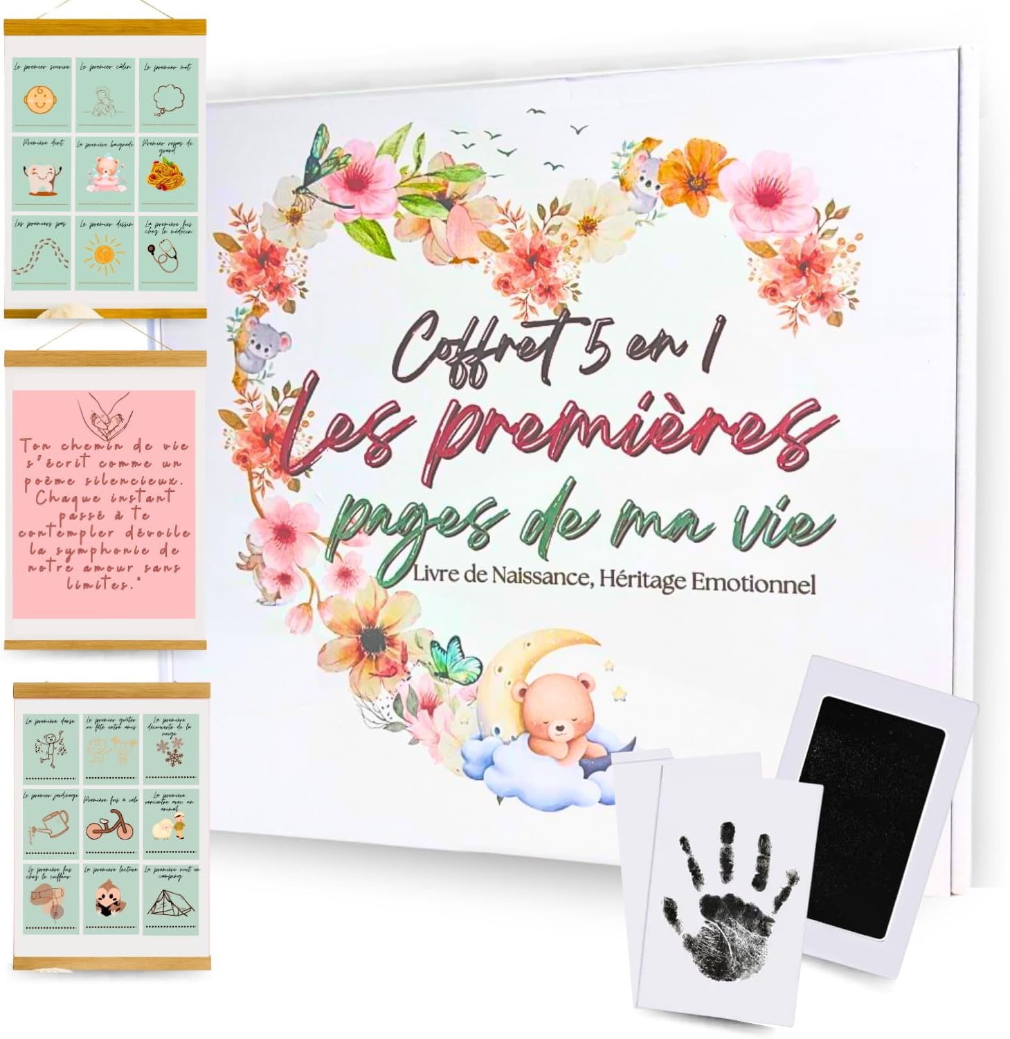 Coffret Naissance Bébé 5 en 1  Anamoria