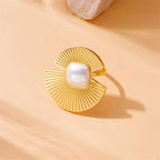 Bague ajustable perle Sansa