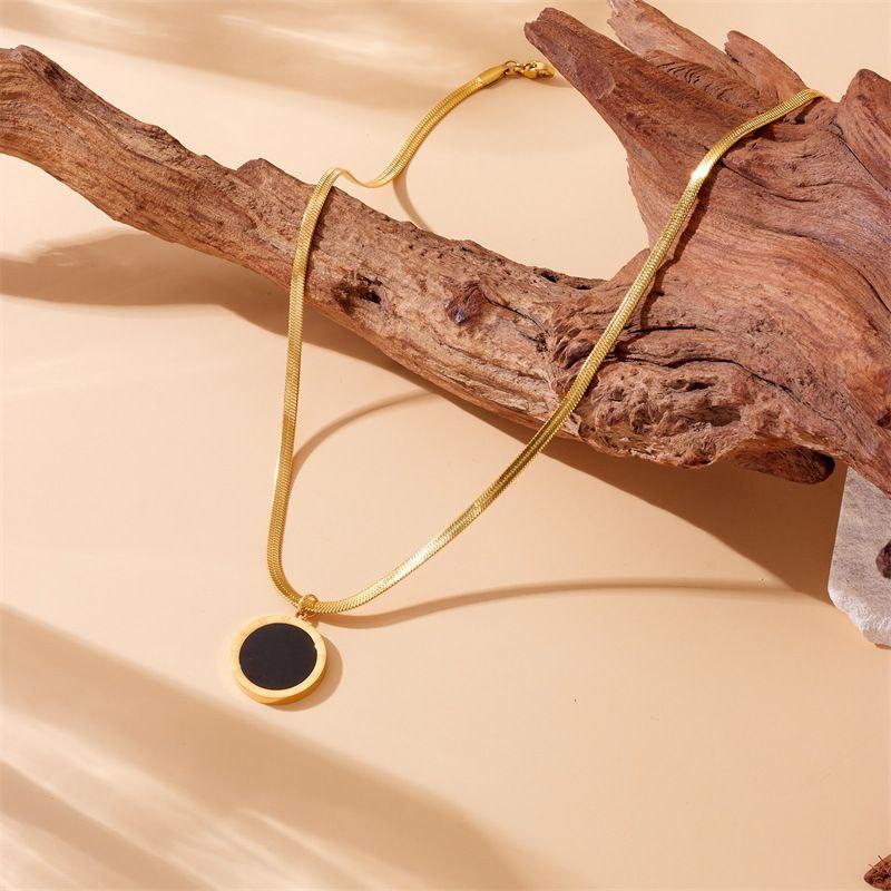 Collier Azura double face blanc et noir