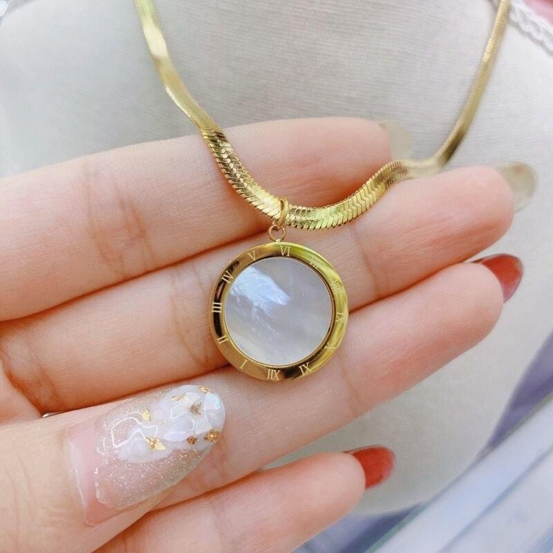 Collier Azura double face blanc et noir