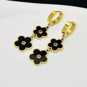 Boucles pendantes à fleurs