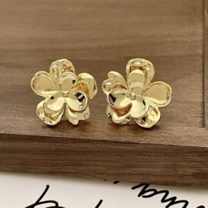 Boucles fleur dorée