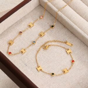 Ensemble avec pendentifs puzzle